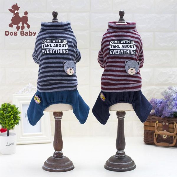 dog apparel pet clothes autumn and winter spot thickened bear stripe four leg cotton padded
dog apparel pet clothes autumn and winter spot thickened bear stripe four leg cotton padded