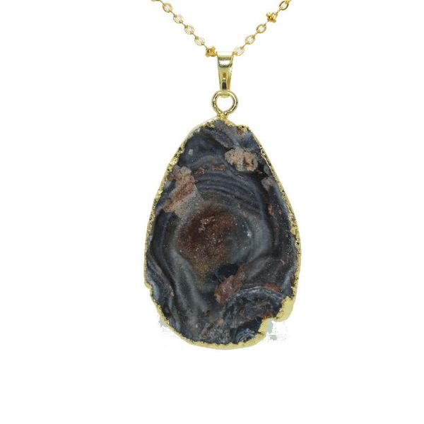 pendant necklaces colorful natural stone druzy necklace women gold bezel raw crystal quartz galaxy geode connector men, Silver
pendant necklaces colorful natural stone druzy necklace women gold bezel raw crystal quartz galaxy geode connector men, Silver