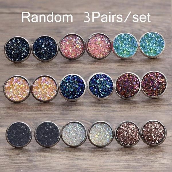 3pairs/set random color round immitation stone earring gypsophila crystal ball stud earrings for women brincos fashion jewelry hoop & huggie, Golden;silver
3pairs/set random color round immitation stone earring gypsophila crystal ball stud earrings for women brincos fashion jewelry hoop & huggie, Golden;silver