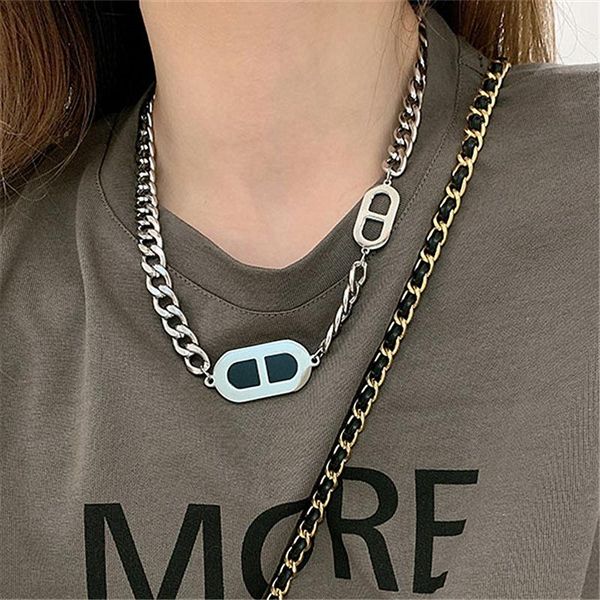 chains titanium steel is not easy to fade. european and american exaggerated thick chain black brand pig nose necklace cold wind te, Silver
chains titanium steel is not easy to fade. european and american exaggerated thick chain black brand pig nose necklace cold wind te, Silver