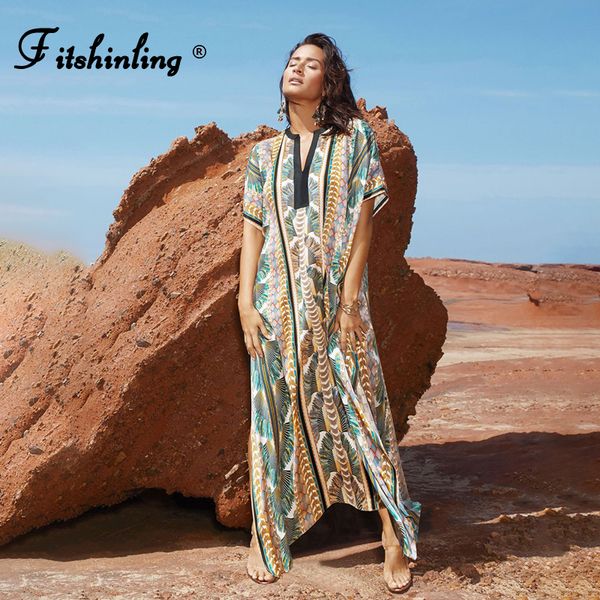 fitshinling vintage long dress summer bohemian straight kaftan oversized maxi dresses women holiday beach print split pareo robe
fitshinling vintage long dress summer bohemian straight kaftan oversized maxi dresses women holiday beach print split pareo robe