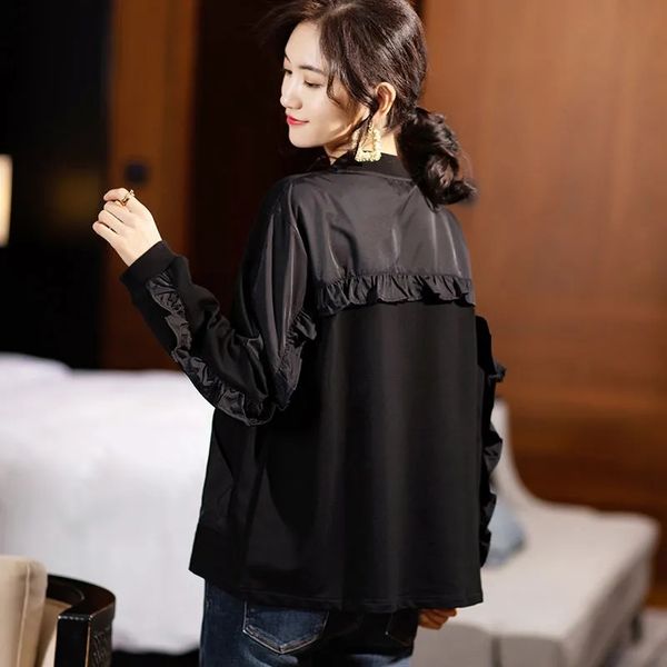 women's jackets baboon straights plus size casual female jacket loose long sleeve zip-up spring fashion black baseball outerwear gnpr, Black;brown
women's jackets baboon straights plus size casual female jacket loose long sleeve zip-up spring fashion black baseball outerwear gnpr, Black;brown