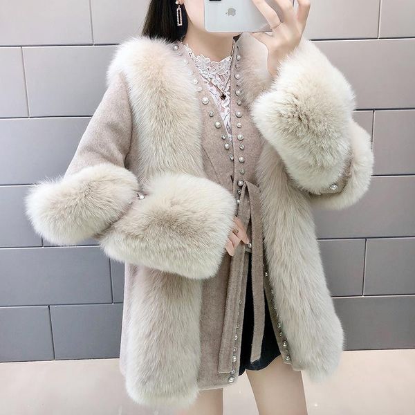 women's fur & faux winter jackets genuine coat patchwork long sleeve thickening real warm outwear, Black
women's fur & faux winter jackets genuine coat patchwork long sleeve thickening real warm outwear, Black