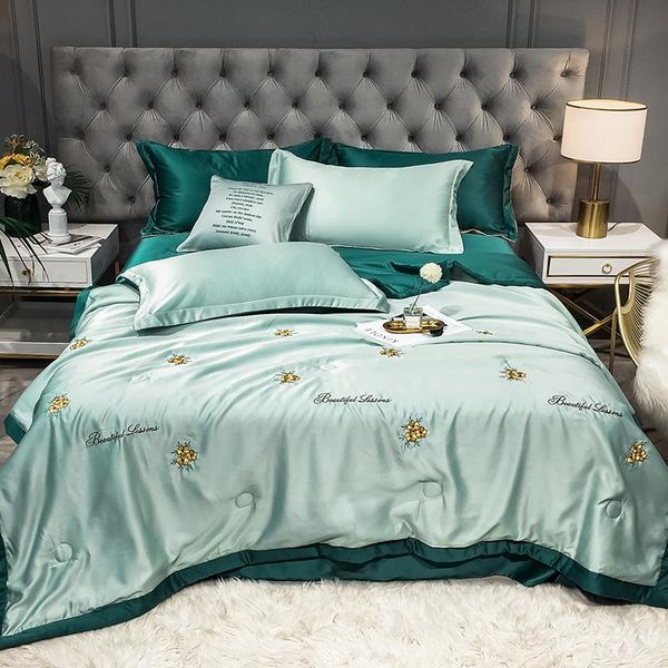 comforters & sets summer tencel embroidered blanket modern minimalist viscose cool and refreshing comfortable air conditioner thin quilts
comforters & sets summer tencel embroidered blanket modern minimalist viscose cool and refreshing comfortable air conditioner thin quilts