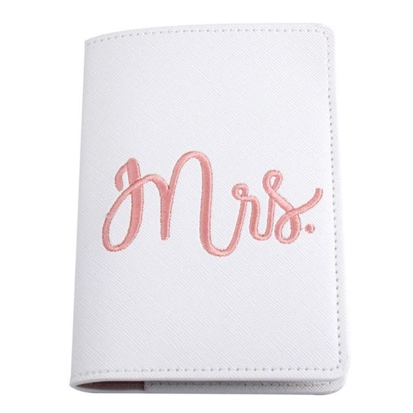 card holders married wedding honeymoon pu leather passport case holder travel id protector for women girls k5da, Brown;gray