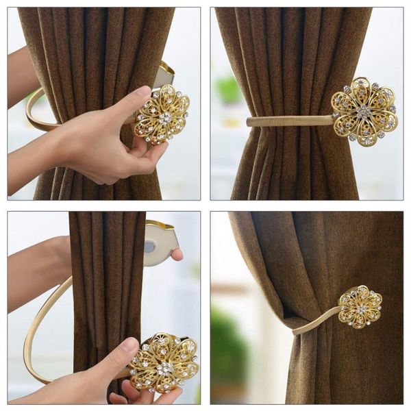 curtain & drapes magnetic crystal flower tie rope backs holdbacks buckle clips accessory rods accessoires hook holder home decorations
curtain & drapes magnetic crystal flower tie rope backs holdbacks buckle clips accessory rods accessoires hook holder home decorations