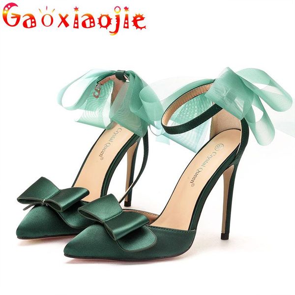 dress shoes women 11cm silk pointed sandal super bow party stilettos fashion cover heel decorate lace bowknot prom high, Black
dress shoes women 11cm silk pointed sandal super bow party stilettos fashion cover heel decorate lace bowknot prom high, Black