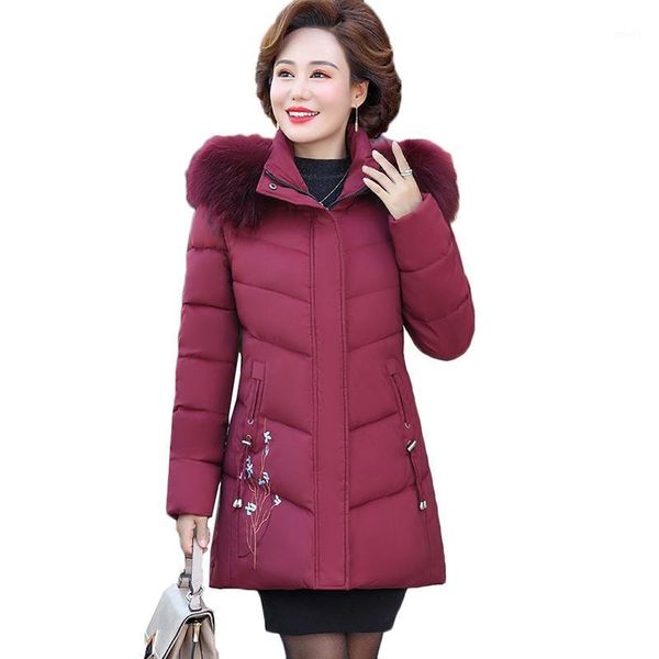 women's down & parkas middle-aged winter jacket 2021 faux fur collar hooded overcoat plus size 5xl warm parka female cotton jackets, Black
women's down & parkas middle-aged winter jacket 2021 faux fur collar hooded overcoat plus size 5xl warm parka female cotton jackets, Black