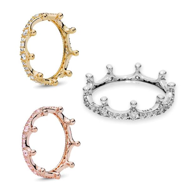cluster rings authentic 925 sterling silver enchanted queen crown cz crystal european original ring for women diy jewelry, Golden;silver
cluster rings authentic 925 sterling silver enchanted queen crown cz crystal european original ring for women diy jewelry, Golden;silver