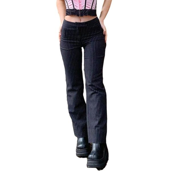 women's pants & capris autumn women black striped suit fashionable casual style zipper trousers, Black;white
women's pants & capris autumn women black striped suit fashionable casual style zipper trousers, Black;white