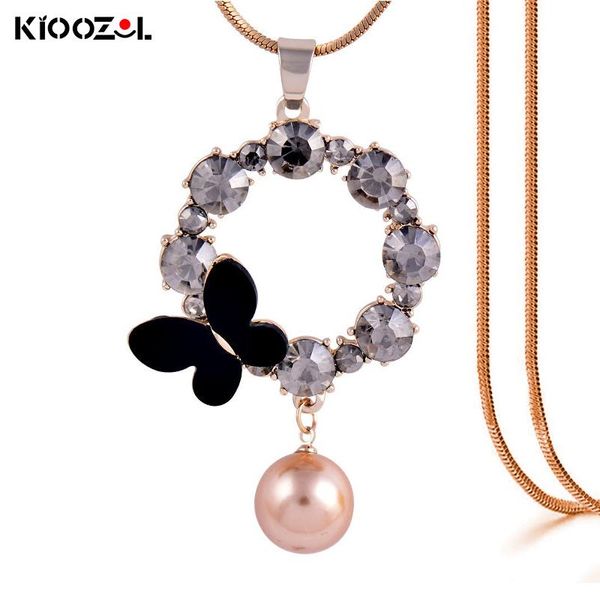 pendant necklaces kioozol rose gold silver color pearl black butterfly rhinestone circle long necklace for women statement jewelry 428 ko3
pendant necklaces kioozol rose gold silver color pearl black butterfly rhinestone circle long necklace for women statement jewelry 428 ko3