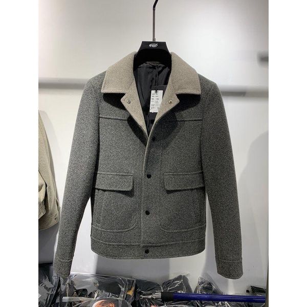 men's wool & blends 2021 autumn winter men turn-down collar coats woolen solid long sleeve jackets overcoats streetwear fashion outerwe, Black
men's wool & blends 2021 autumn winter men turn-down collar coats woolen solid long sleeve jackets overcoats streetwear fashion outerwe, Black