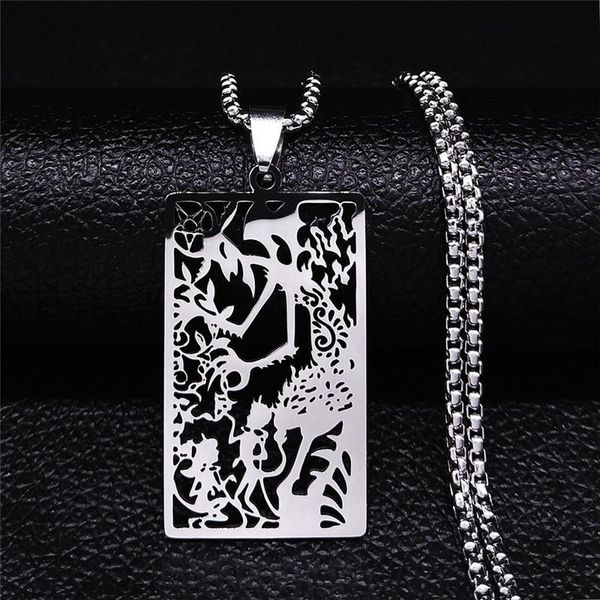 tarot devil satan stainless steel pendant necklace women/men silver color jewelry acero inoxidable joyeria n4364s03 necklaces
tarot devil satan stainless steel pendant necklace women/men silver color jewelry acero inoxidable joyeria n4364s03 necklaces