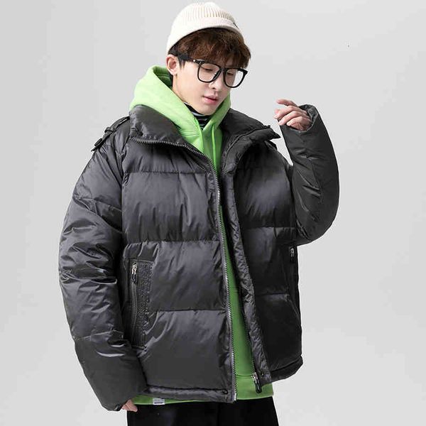 jacket down white winter duck men windproof multi-pocket casual college coats male thick warm solid varsity padded parkas, Black
jacket down white winter duck men windproof multi-pocket casual college coats male thick warm solid varsity padded parkas, Black
