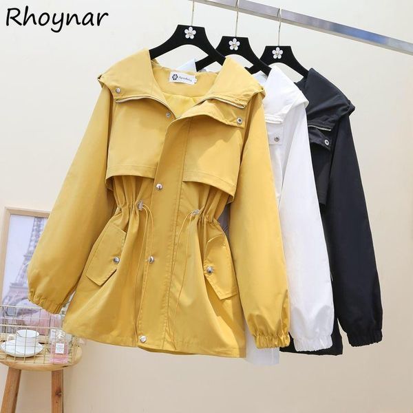 women's trench coats women spring all-match loose hooded bf casual solid simple design korean style breathable zipper mujer clothes, Tan;black
women's trench coats women spring all-match loose hooded bf casual solid simple design korean style breathable zipper mujer clothes, Tan;black
