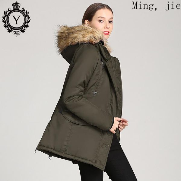winter ladies cotton-padded clothes mid-length waist hooded big fur collar multi-pocket thick warmth bubble luxury women's down & parka, Black
winter ladies cotton-padded clothes mid-length waist hooded big fur collar multi-pocket thick warmth bubble luxury women's down & parka, Black