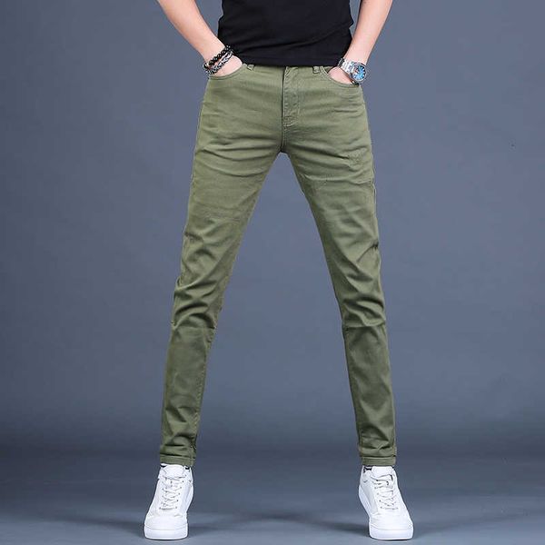men's jeans casual brim pants fall thin green army fit straight-line cotton stretch denim cvdi, Blue
men's jeans casual brim pants fall thin green army fit straight-line cotton stretch denim cvdi, Blue