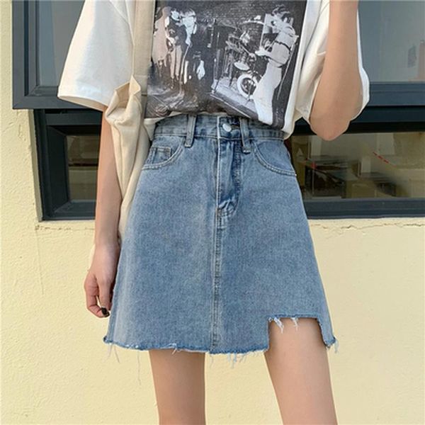 skirts women denim skirt 2021 summer casual high waist mini irregular cut design pocket button a-line all match jean, Black
skirts women denim skirt 2021 summer casual high waist mini irregular cut design pocket button a-line all match jean, Black