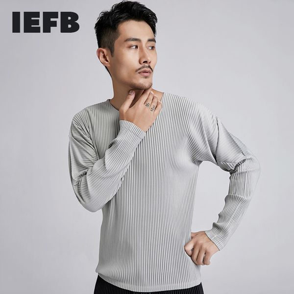 iefb japan style men's pleasted spring loose round neck fashion high street long sleeve t-shirt 210524, White;black
iefb japan style men's pleasted spring loose round neck fashion high street long sleeve t-shirt 210524, White;black