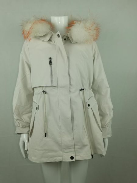 women's fur & faux 2021 hooded parka with real raccoon collar winter jacket women casual adjustable waist female rex liner coat, Black
women's fur & faux 2021 hooded parka with real raccoon collar winter jacket women casual adjustable waist female rex liner coat, Black