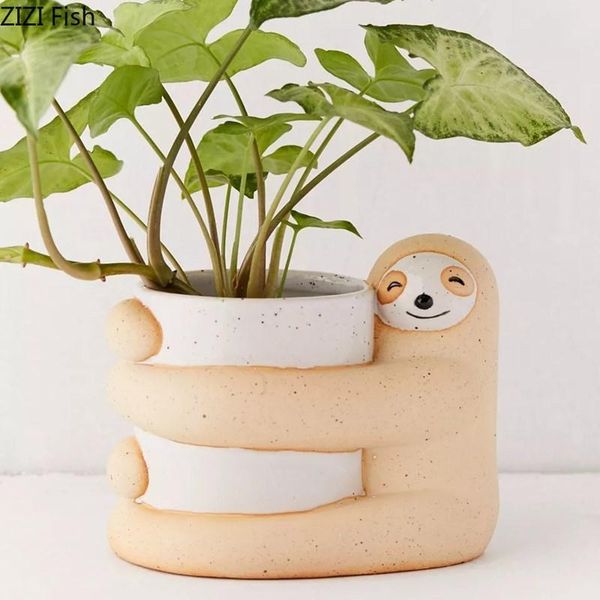 vases cute sloth shape vase decoration ceramic flower pot succulent green plant deskhome balcony handicraft decor
vases cute sloth shape vase decoration ceramic flower pot succulent green plant deskhome balcony handicraft decor