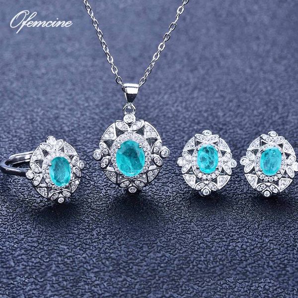 earrings & necklace trendy blue crystal ring three piece sets for women stainless steel jewelry engagement wedding accessories, Silver
earrings & necklace trendy blue crystal ring three piece sets for women stainless steel jewelry engagement wedding accessories, Silver