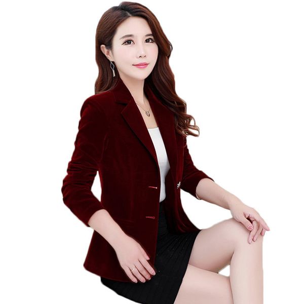 suit spring casual lapela long sleeve single-breasted velvet gold female slim fit jacket elegant blazer f903 0066, White;black
suit spring casual lapela long sleeve single-breasted velvet gold female slim fit jacket elegant blazer f903 0066, White;black