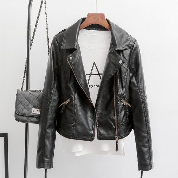 women's leather & faux 2021 spring autumn female jacket black pu casual coat women long sleeve zipper biker
women's leather & faux 2021 spring autumn female jacket black pu casual coat women long sleeve zipper biker