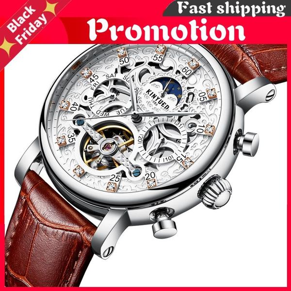 wristwatches skeleton automatic watch men sun moon phase waterproof mens tourbillon mechanical watches top, Slivery;brown
wristwatches skeleton automatic watch men sun moon phase waterproof mens tourbillon mechanical watches top, Slivery;brown
