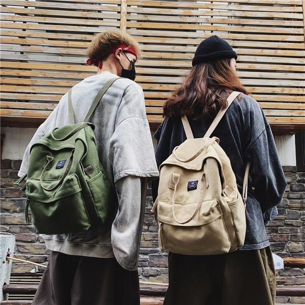 fashion men's and woman's backpack leisure travel simple wash carrying