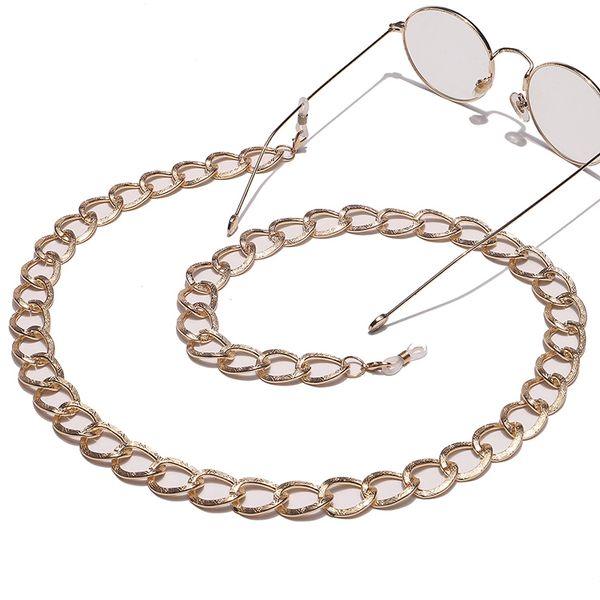 fashion gold color punk metal glasses face mask chain sunglasses reading eyeglasses chain cord holder rope for men women
fashion gold color punk metal glasses face mask chain sunglasses reading eyeglasses chain cord holder rope for men women