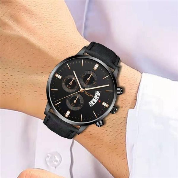 wristwatches 50pcs/lot fashion mens male retro leather business calendar date watch 2021 creative 3 eyes big dial casual watches, Slivery;brown
wristwatches 50pcs/lot fashion mens male retro leather business calendar date watch 2021 creative 3 eyes big dial casual watches, Slivery;brown
