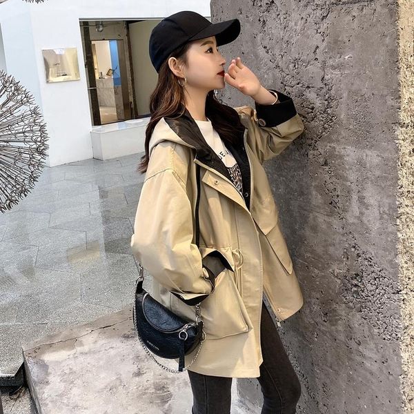 women's jackets 2021 spring and autumn korean youth fashion short jacket casual loose hooded khaki / green s, Black;brown
women's jackets 2021 spring and autumn korean youth fashion short jacket casual loose hooded khaki / green s, Black;brown