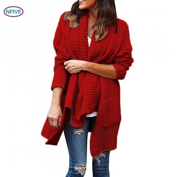 women's sweaters nfive brand 2021 woman knitted thick fashion europe and america autumn sweater plus size pockets irregular cardigan, White;black
women's sweaters nfive brand 2021 woman knitted thick fashion europe and america autumn sweater plus size pockets irregular cardigan, White;black
