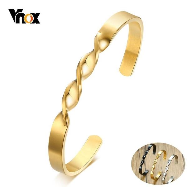 cuff vnox simple twisted bracelet bangle for men jewelry stainless steel male daily office wear accessory, White
cuff vnox simple twisted bracelet bangle for men jewelry stainless steel male daily office wear accessory, White