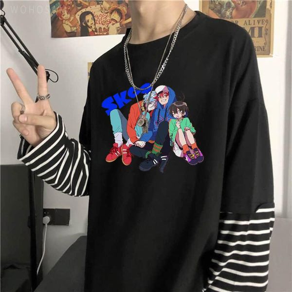men's t-shirts harajuku anime sk8 the infinity tshirt male funny cartoon reki/miya/langa clothing oversize summer long sleeve, White;black
men's t-shirts harajuku anime sk8 the infinity tshirt male funny cartoon reki/miya/langa clothing oversize summer long sleeve, White;black