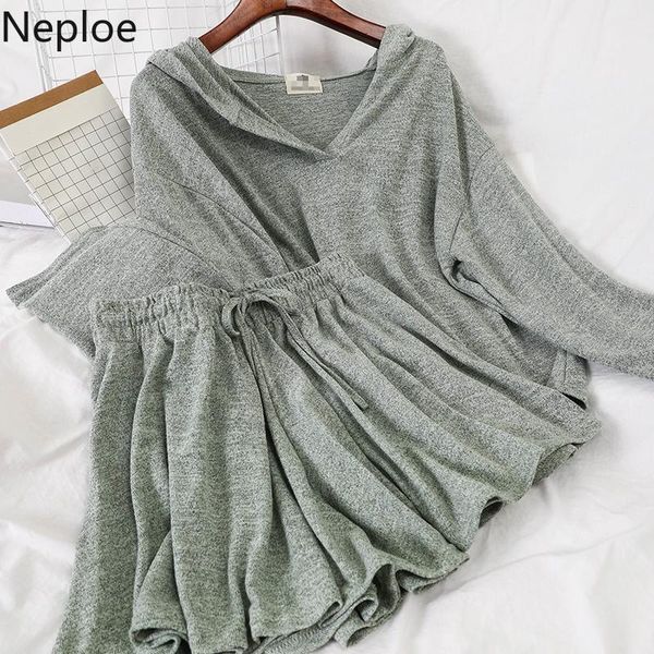 neploe 2021 summer women 2 piece casual sets solid hooded pullover +high waist wide leg short pants loose female 1d754 two dress, White
neploe 2021 summer women 2 piece casual sets solid hooded pullover +high waist wide leg short pants loose female 1d754 two dress, White