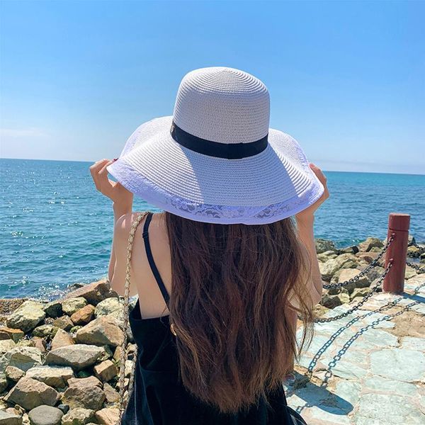 wide brim hats fashion straw women sun hat casual sunshade brims daily outdoor summer sunscreen beach, Blue;gray
wide brim hats fashion straw women sun hat casual sunshade brims daily outdoor summer sunscreen beach, Blue;gray