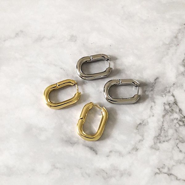 punk cool small geometric earrings oval round open ring women's hoop & huggie, Golden;silver
punk cool small geometric earrings oval round open ring women's hoop & huggie, Golden;silver