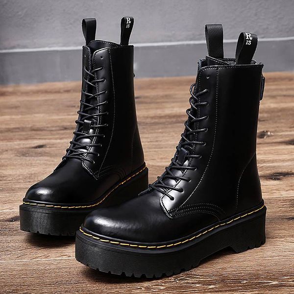 boots spring black genuine leather women fashion design high platform for thick rubber zip ankle
boots spring black genuine leather women fashion design high platform for thick rubber zip ankle