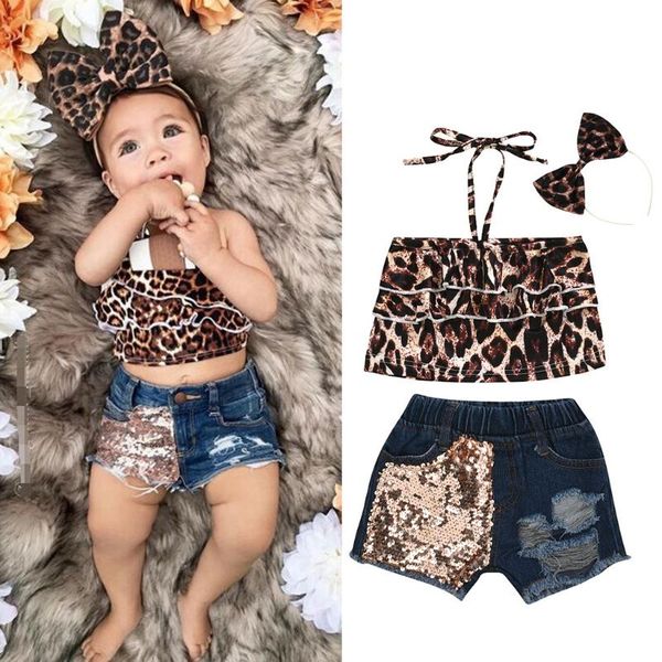 toddler kids baby girls clothes leopard ruffle vest sequins denim shorts summer outfits costume for a roupa menina @45 clothing sets, White
toddler kids baby girls clothes leopard ruffle vest sequins denim shorts summer outfits costume for a roupa menina @45 clothing sets, White