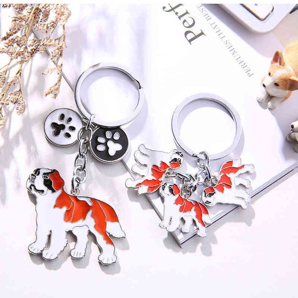 keychains personalized pet key chain cartoon saint bernard exquisite accessories backpack satchel gift waist hanging ring, Silver
keychains personalized pet key chain cartoon saint bernard exquisite accessories backpack satchel gift waist hanging ring, Silver