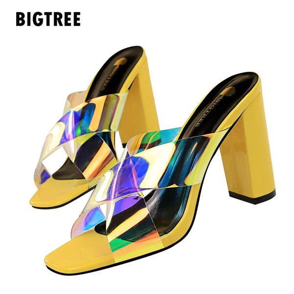 slippers 2021 brand summer glitter colorful women comfortable thick heeled pvc slides high heels mules woman sandals, Black
slippers 2021 brand summer glitter colorful women comfortable thick heeled pvc slides high heels mules woman sandals, Black