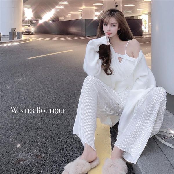 three-piece women's clothes fashion temperament loose suits womens outfits summer spodnie damskie women clothing ek50tx two piece pants, White
three-piece women's clothes fashion temperament loose suits womens outfits summer spodnie damskie women clothing ek50tx two piece pants, White