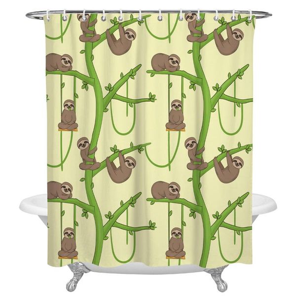 shower curtains cartoon animal sloth green branch print waterproof polyester bath screen products bathroom curtain home decor
shower curtains cartoon animal sloth green branch print waterproof polyester bath screen products bathroom curtain home decor