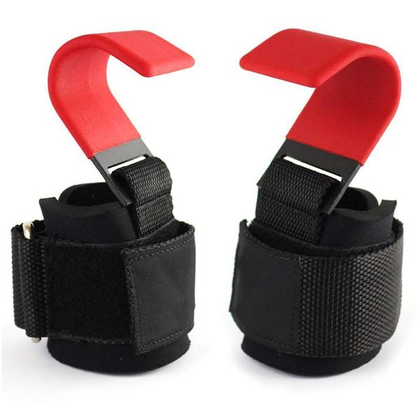 wrist support 1 pair weight lifting hooks hand-bar straps gym fitness hook strap training pull-ups gloves exercise wristbands, Black;red
wrist support 1 pair weight lifting hooks hand-bar straps gym fitness hook strap training pull-ups gloves exercise wristbands, Black;red