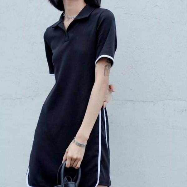 casual dresses short sleeve dress women black patchwork side-slit loose waist streetwear ins classic simple soft college fashion mujer, Black;gray
casual dresses short sleeve dress women black patchwork side-slit loose waist streetwear ins classic simple soft college fashion mujer, Black;gray