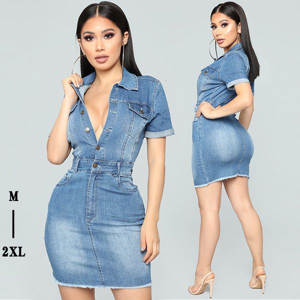 casual dresses deep v-neck sheath bag hip pockets button slim summer denim ladies elegant short sleeve bodycon mini es women, Black;gray
casual dresses deep v-neck sheath bag hip pockets button slim summer denim ladies elegant short sleeve bodycon mini es women, Black;gray