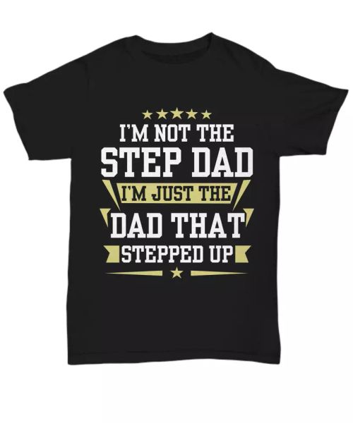 funny stepdad t-shirt for men stepfather tee gifts dad father's day step up, White;black
funny stepdad t-shirt for men stepfather tee gifts dad father's day step up, White;black