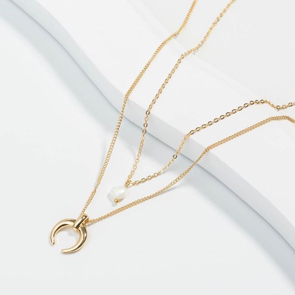 chains minimalist gold color shiny chain moon pendant necklaces for women simple choker necklace female fashion gift, Silver
chains minimalist gold color shiny chain moon pendant necklaces for women simple choker necklace female fashion gift, Silver